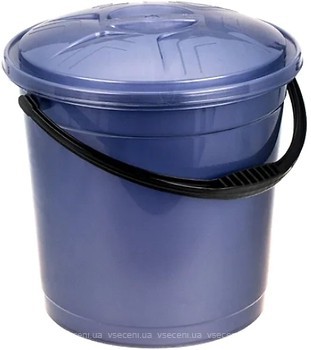 Фото R-Plastic відро з кришкою 10 л фіолетове