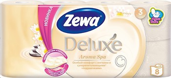 Фото Zewa Туалетная бумага Deluxe Aroma Spa 3-слойная 8 шт