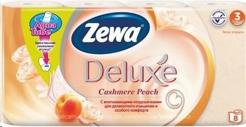 Фото Zewa Туалетний папір Deluxe Cashmere Peach 3-шаровий 8 шт