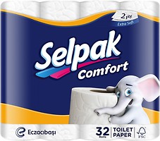 Фото Selpak Туалетний папір Comfort 2-шаровий 32 шт