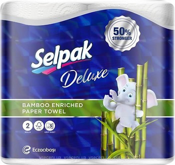 Фото Selpak Бумажные полотенца Deluxe 3-слойные 2 шт