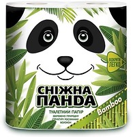 Фото Сніжна панда Туалетная бумага Bamboo 2-слойная 4 шт