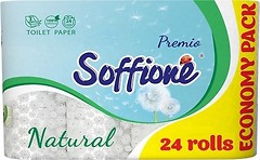 Фото Soffione Туалетний папір Premio Natural 3-шаровий 24 шт
