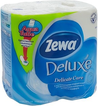 Фото Zewa Туалетний папір Deluxe Delicate Care 3-шаровий 4 шт