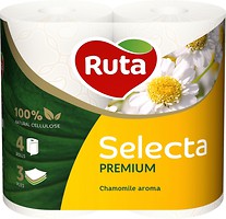 Фото Ruta Туалетний папір Selecta 3-шаровий 4 шт