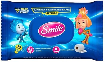 Фото Smile Вологий туалетний папір дитячий Фіксики 44 шт