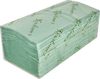 Фото Кохавинка Паперові рушники листові зелені 200 шт