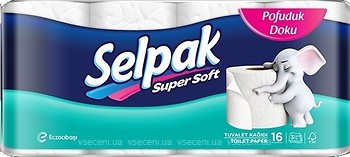 Фото Selpak Туалетний папір Super Soft 3-шаровий 16 шт