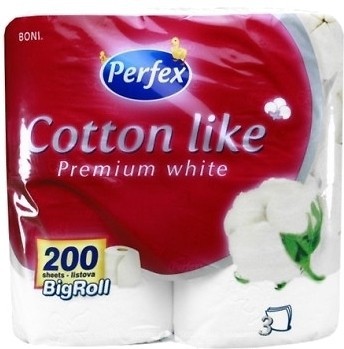Фото Perfex Туалетний папір Cotton Premium White 3-шаровий 4x21 шт