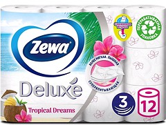 Фото Zewa Туалетний папір Deluxe Tropical Dreams 3-шаровий 12 шт