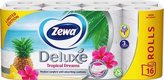 Фото Zewa Туалетний папір Deluxe Tropical Dreams 3-шаровий 16 шт