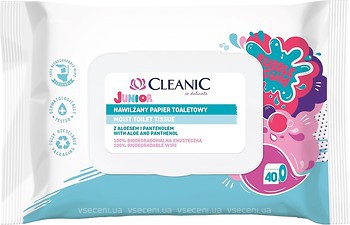 Фото Cleanic Вологий туалетний папір Junior 40 шт
