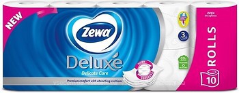 Фото Zewa Туалетний папір Deluxe Delicate Care 3-шаровий 10 шт