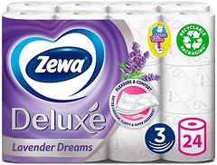 Фото Zewa Туалетний папір Deluxe Lavender Dreams 3-шаровий 24 шт