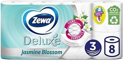 Фото Zewa Туалетний папір Deluxe Jasmine Blossom 3-шаровий 8 шт