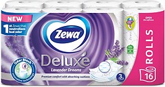 Фото Zewa Туалетний папір Deluxe Lavender Dreams 3-шаровий 16 шт
