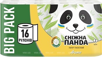 Фото Сніжна панда Туалетний папір Aroma 2-шаровий 16 шт