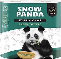 Фото Сніжна панда Паперові рушники Extra Care 3-шарові 2 шт