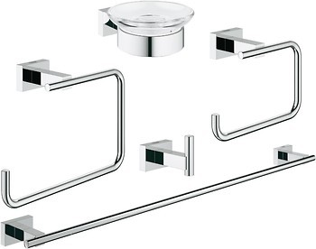 Фото Grohe набор для ванной 5 в 1 Essentials Cube (40758001)