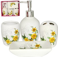 Фото S&T набор для ванной 4 в 1 Луговые цветы (888-06-018)