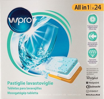Фото WPRO PowerPro Таблетки для посудомоечной машины 24 шт