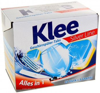 Фото Klee Silver Line Alles in 1 Таблетки для посудомийних машин 30 шт