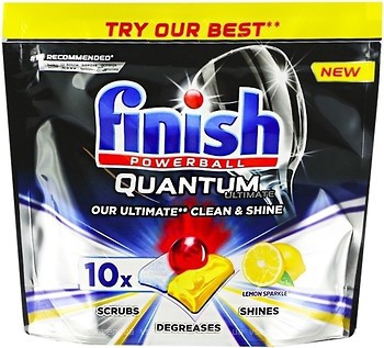 Фото Finish Таблетки для посудомийних машин Quantum Ultimate Lemon 10 шт