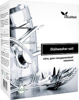 Фото DeLaMark Сіль для посудомийних машин Dishwasher Salt 3 кг