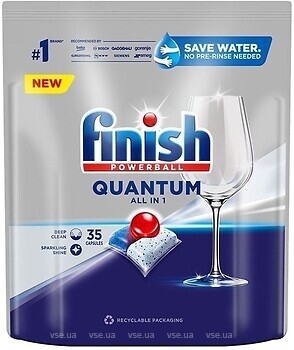 Фото Finish таблетки для посудомийних машин Quantum All in 1 35 шт