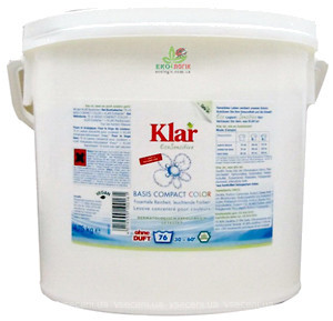 Фото Klar Органічний пральний порошок колір 4,75 кг
