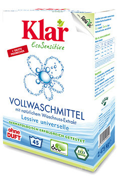 Фото Klar Органічний універсальний пральний порошок з екстрактом мильного горіха 2,475 кг