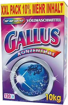 Фото Gallus Vollwaschmittel Стиральный порошок универсальный в картонной упаковке 10 кг