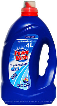 Фото Power Wash Гель для прання універсальний Морська свіжість синій 4 л