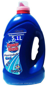 Фото Power Wash Гель для стирки универсальный синий 5,1 л