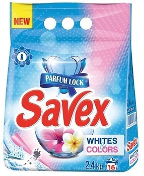Фото Savex Пральний порошок Parfum Lock Whites&Colors 2.4 кг