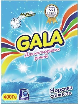 Фото Gala Стиральный порошок Автомат Color Морская свежесть 400 г