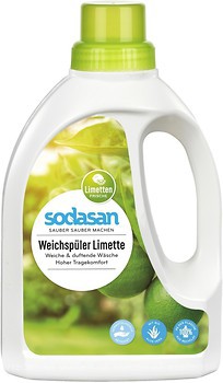 Фото Sodasan Ополаскиватель органический Fabric Softener для быстрой глажки Лайм 750 мл