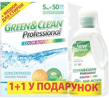 Фото Green&Clean Стиральный порошок Professional Color 5 кг + Color Gel 1.5 л