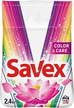 Фото Savex Пральний порошок Color&Care 2.4 кг