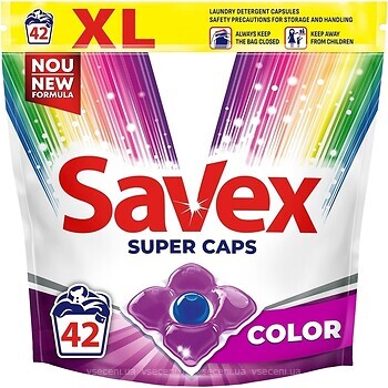 Фото Savex Гель-капсулы для стирки Color 42 шт