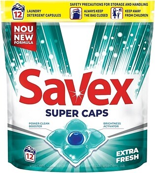 Фото Savex Гель-капсулы для стирки Extra Fresh 12 шт