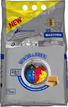 Фото Wash&Free Порошок для прання Universal 2.6 кг