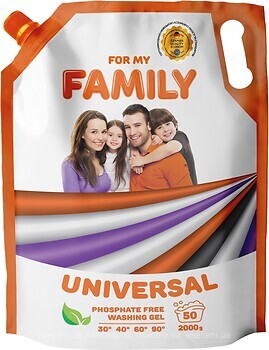 Фото For My Family Universal Гель для прання 2 л