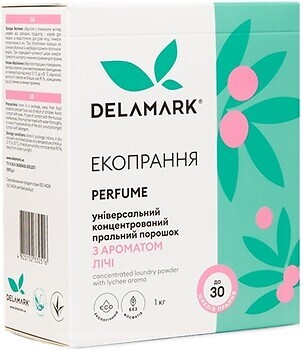 Фото DeLaMark Пральний порошок Universal з ароматом лічі 1 кг