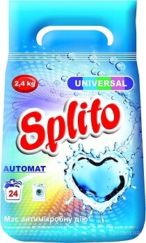 Фото Splito Пральний порошок Universal 2.4 кг