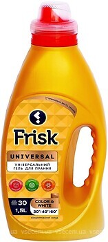 Фото Frisk Гель для стирки белых и цветных вещей Premium Gold Universal 1.5 л