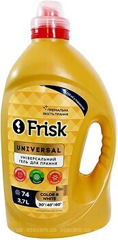 Фото Frisk Гель для стирки белых и цветных вещей Premium Gold Universal 3.7 л