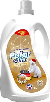 Фото Polar Shine гель для прання Універсальний з додаванням марсельського мила 5 л