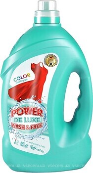 Фото Power De Luxe гель для прання кольорових речей 4 л