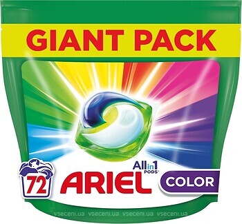 Фото Ariel капсули для прання All in 1 Pods Color 72 шт